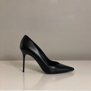 BALMAIN Ruby Pointed Toe Stiletto Pumps in Black